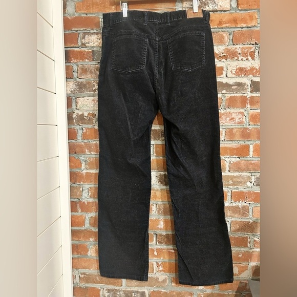 Eddie Bauer Black Corduroy Bootcut Denim Jeans Size 14 tall - Picture 7 of 9